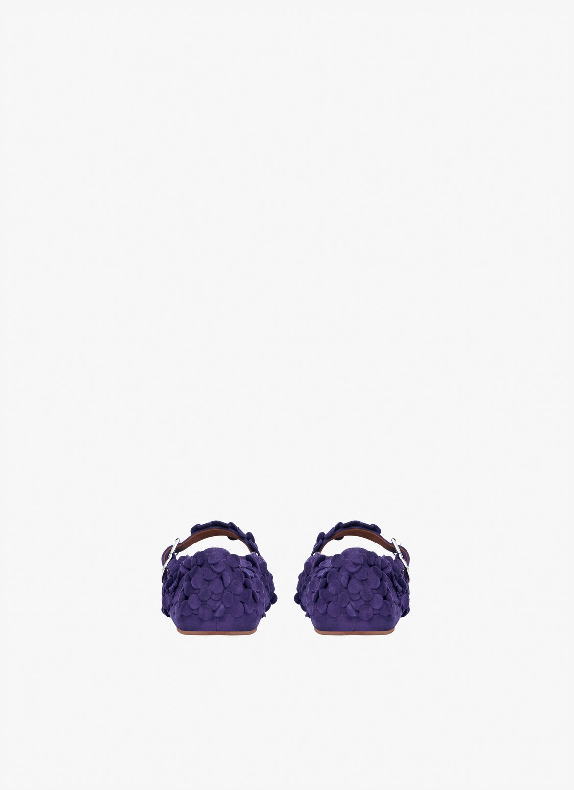 suede goatskin ballet flats ALAÏA PURPLE SUEDE GOATSKIN BALLET FLATS